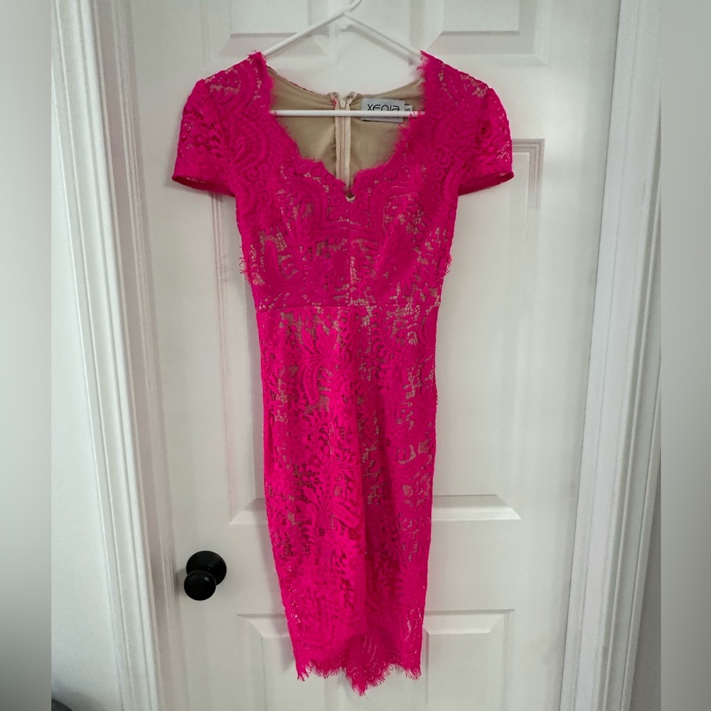 Lace Dress (Hot Pink) NWOT.
